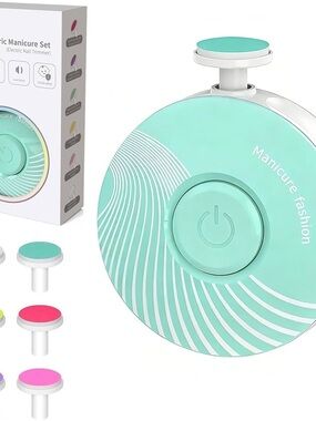 Electric Manicure Nail Trimmer - Mint Green